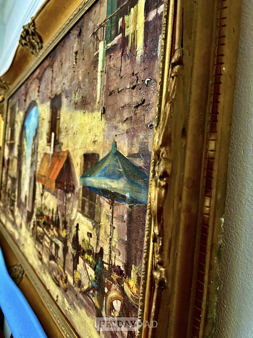 Eastbourne Oil Painting by Jorge Aguila Agon  117 cm x 66 cm inc. frame