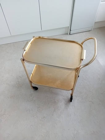 Kaymet of London 2 tier drinks/tea trolley
