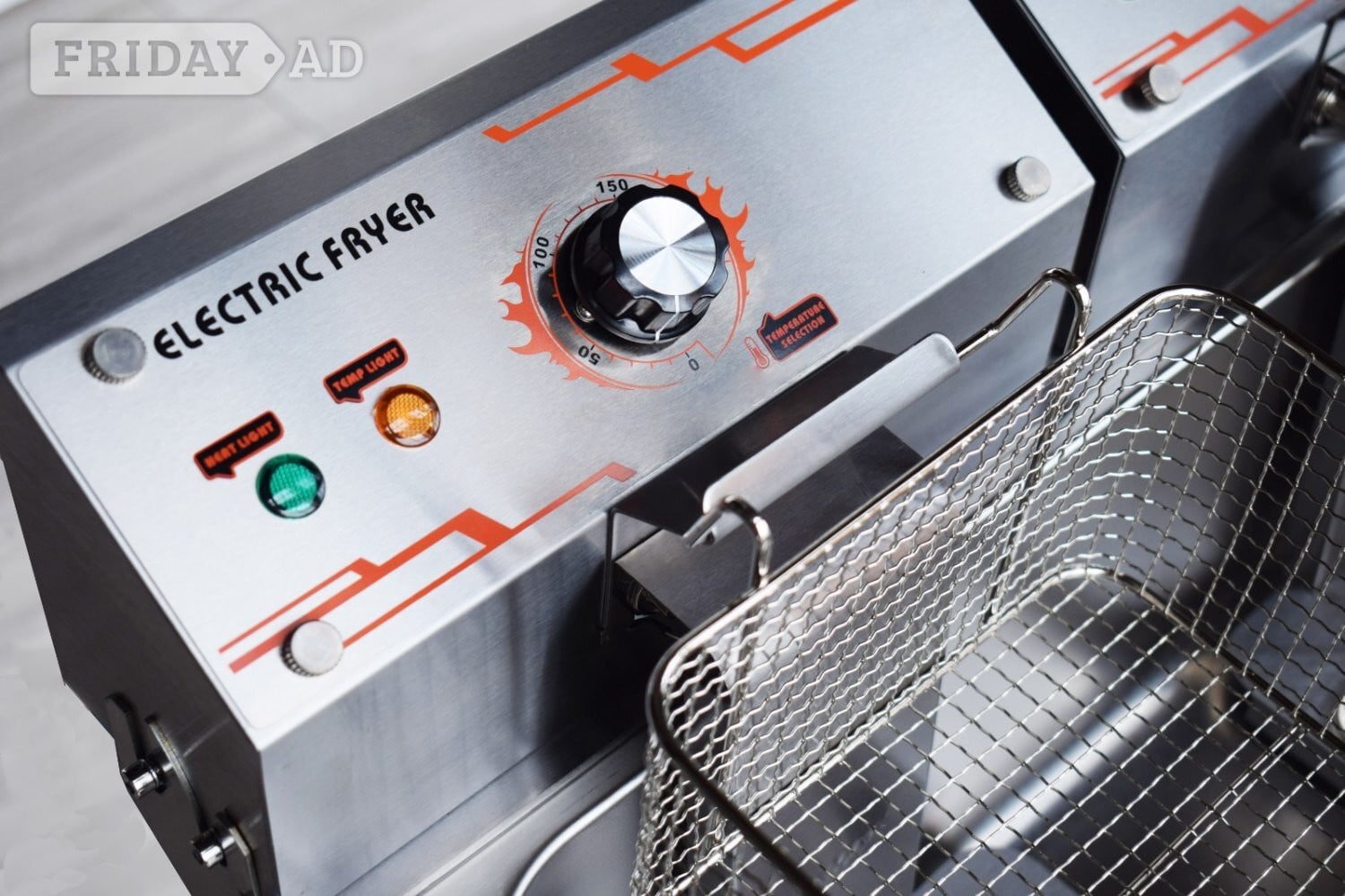 Birmingham   Share Commercial Electric double Deep Fat Fryer Single tank 10 