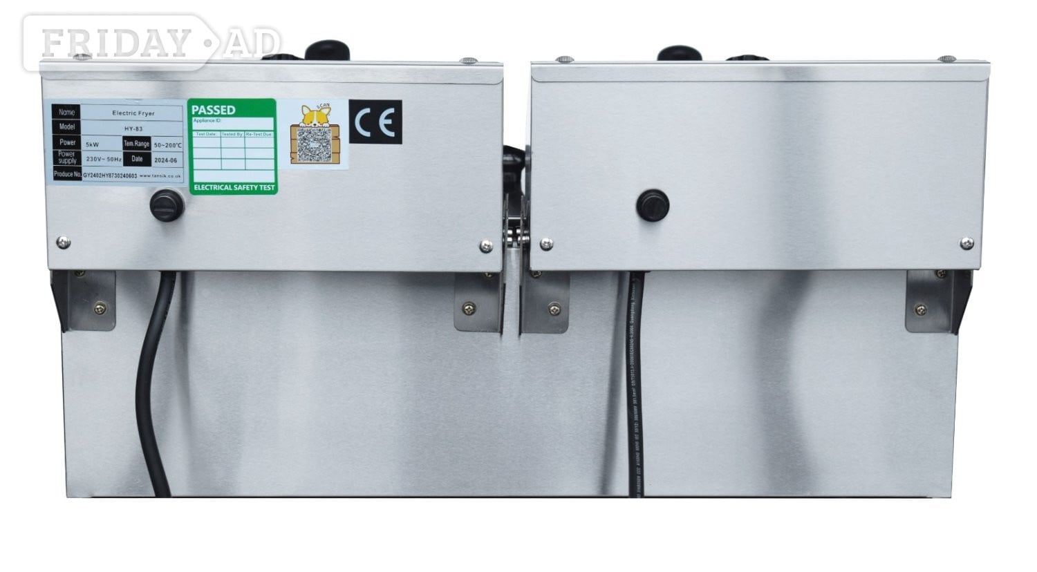   Share Commercial Electric double Deep Fat Fryer Single tank 10  - Home Appliances