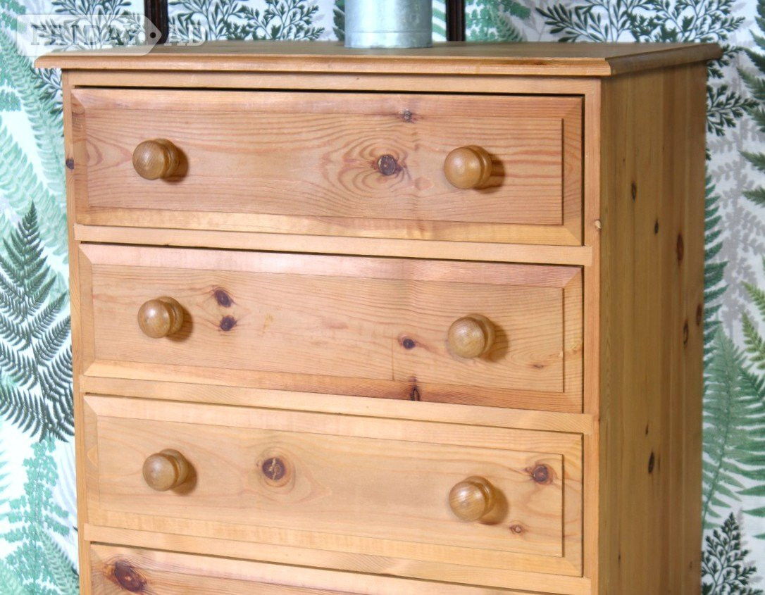 Nationwide Delivery  - Quality Farmhouse Pine Chest Of Drawers - Furniture