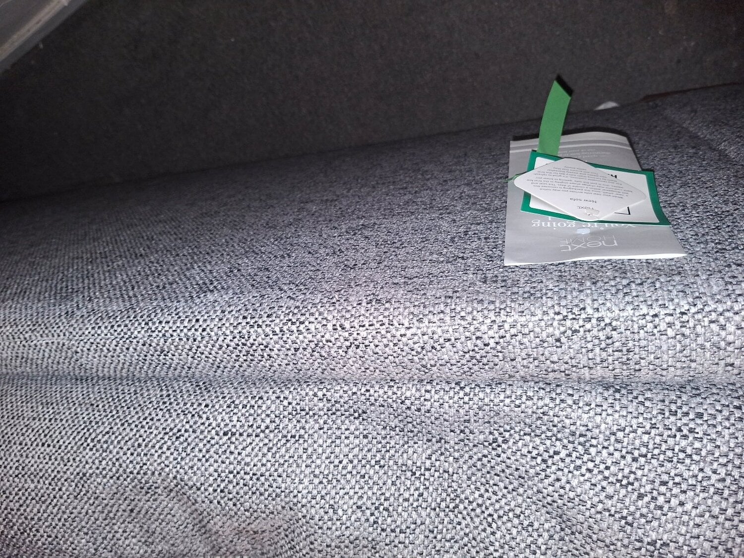 Next 2 seater sofa dark grey mix with dark wood legs in very clea - Furniture in Brighton