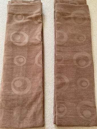 High style furnishing ready made brown curtains 46" x 72 " long w