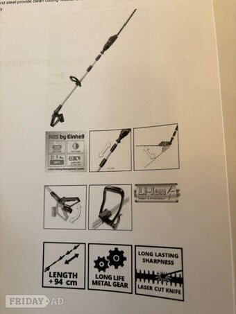 Hedge trimmer extendable Einhell Expert plus GE-HH 18/45 LitKit