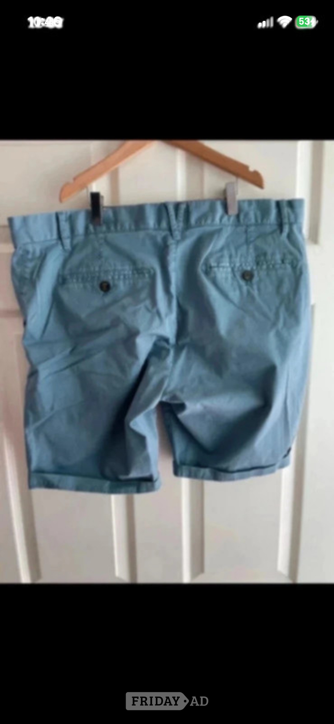 Fat face Washed Blue chino shorts in size W38 - Clothing, Footwear & Accessories
