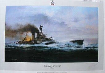 HMS Hood battlecruiser.