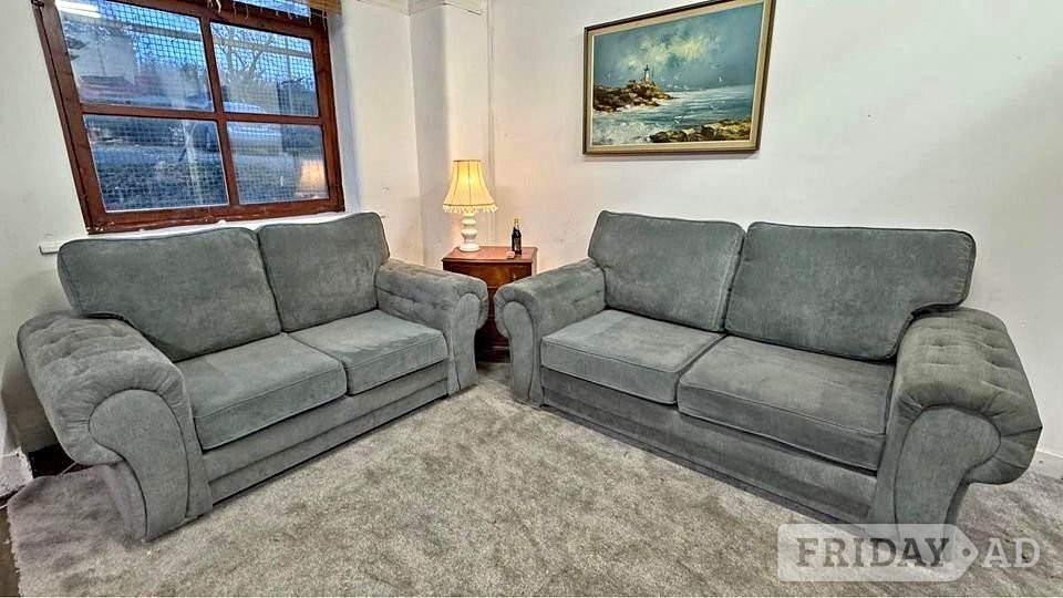 Grey 3+2 seater sofa set for sale ¬ Free Delivery Available 
