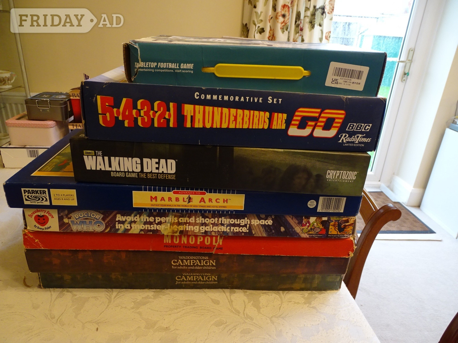 lots of different family Board Games, some NEW