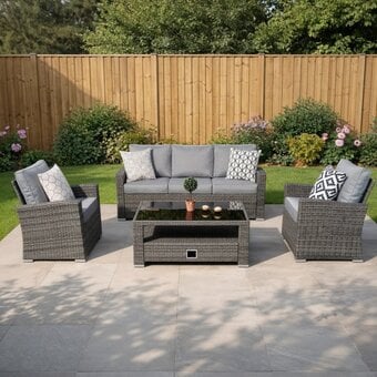 Rattan 2+1+1 Seater Outdoor Garden Furniture Sofa Set