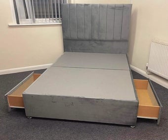 SINGLE DIVAN BASE AND HEADBOARD