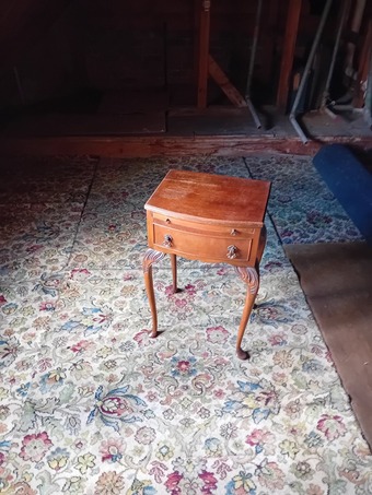 Bedside table with drawer and shelf