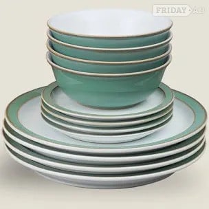 Denby Regency Green Dining 61 Pieces