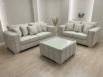 Cream 2+3 Seater Lilly Sofa