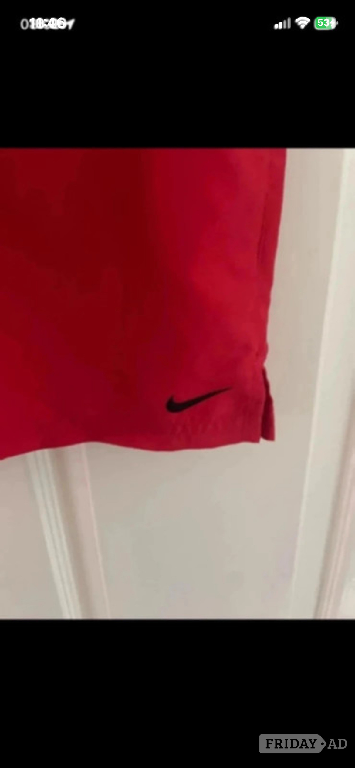 Vintage Nike activewear Shorts Mesh Lined Red Size Medium
