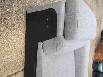 2 part Italian Poltrone corner Sofa 
