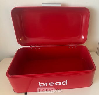 Red bread bin