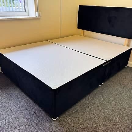 SUPER KING DIVAN BASE WITH 2 DRAWERS WITH ARIES HB