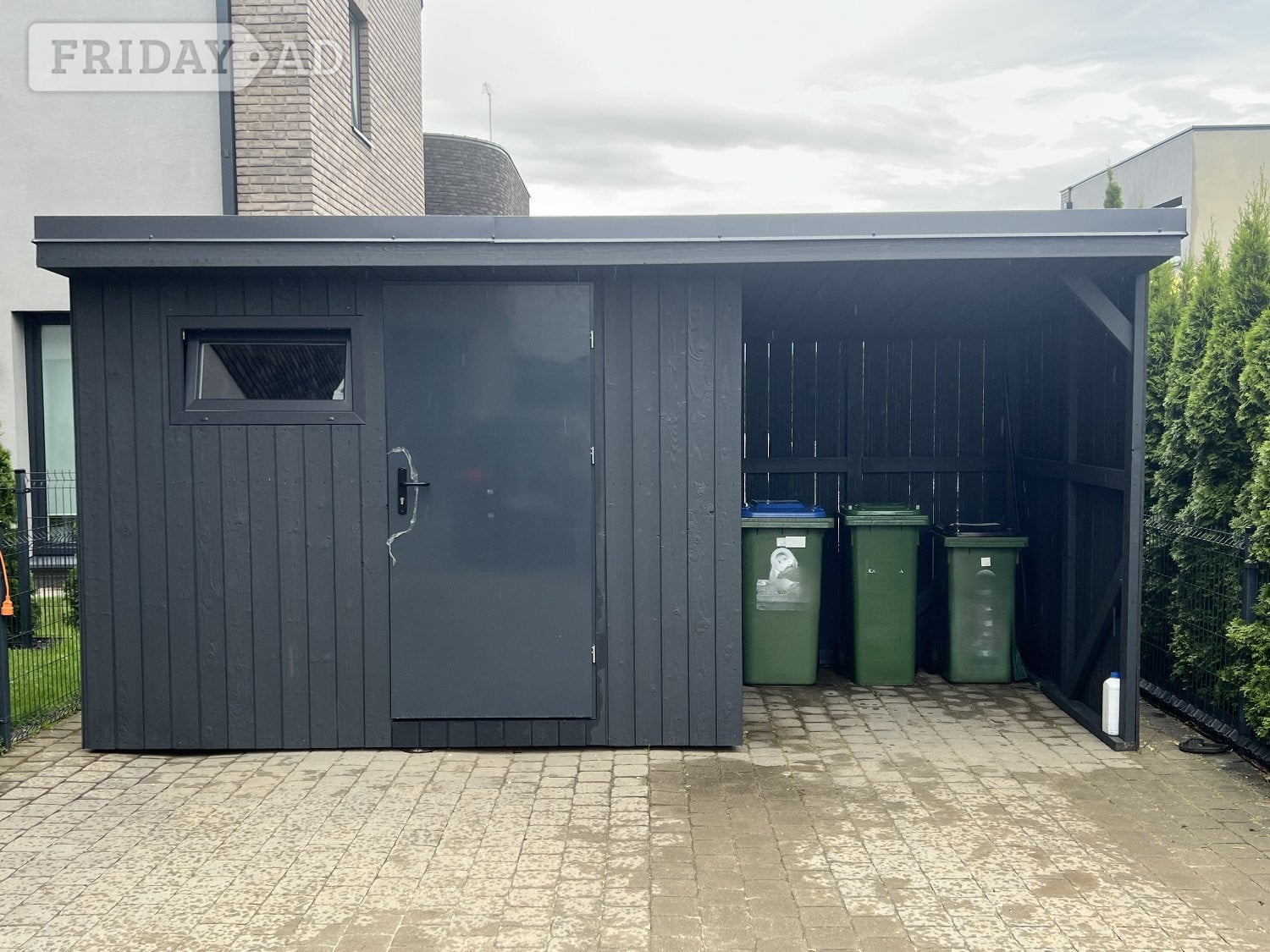 Premium Charred Timber Garden Shed in Peterborough