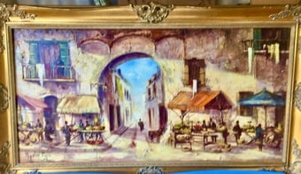 Oil Painting by Jorge Aguila Agon  117 cm x 66 cm inc. frame