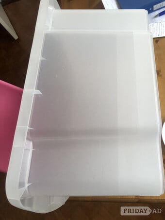 19” x 14” x 9” high storage box