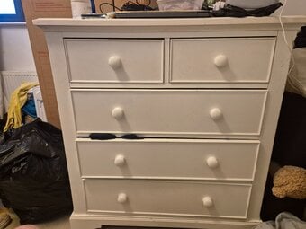White Cabinet with draws