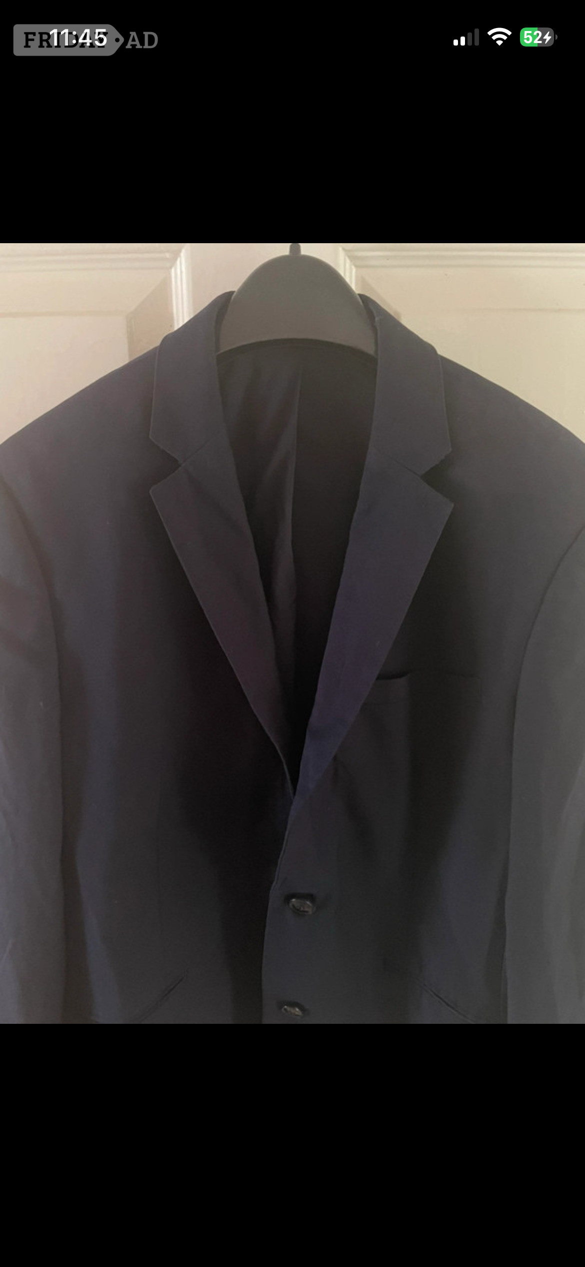 Mens Primark slim fit stretch jacket with shoulder pads size 40 r