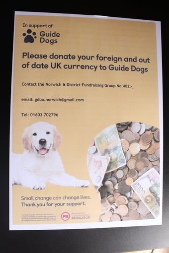Donation of Foreign and Out of Date English Currency