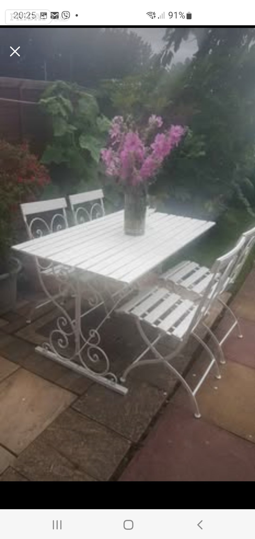 Wellingborough Vintage garden table and chairs 