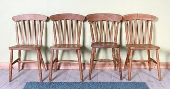 UK Delivery - 4 Very Rustic Old Solid Beech Farmhouse Table