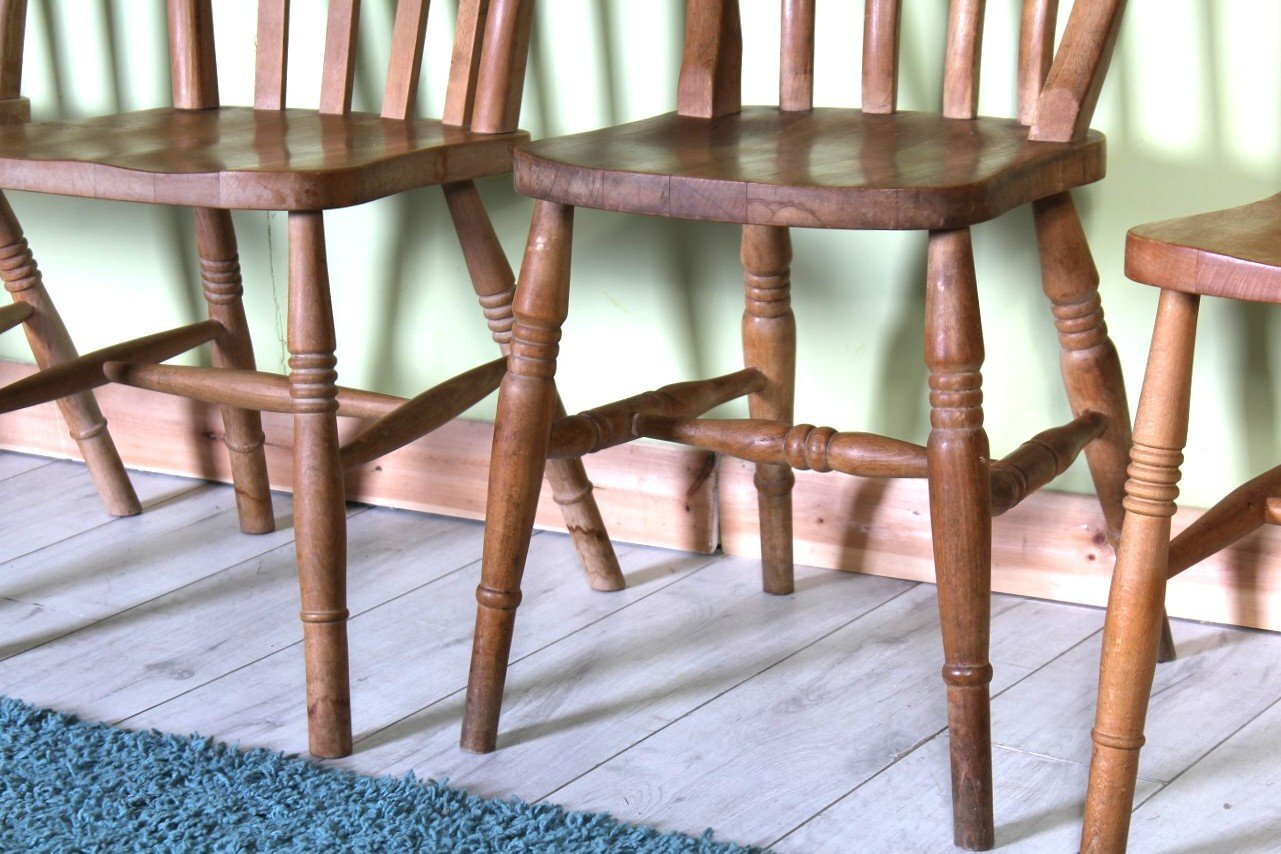 UK Delivery - 4 Very Rustic Old Solid Beech Farmhouse Table - Furniture