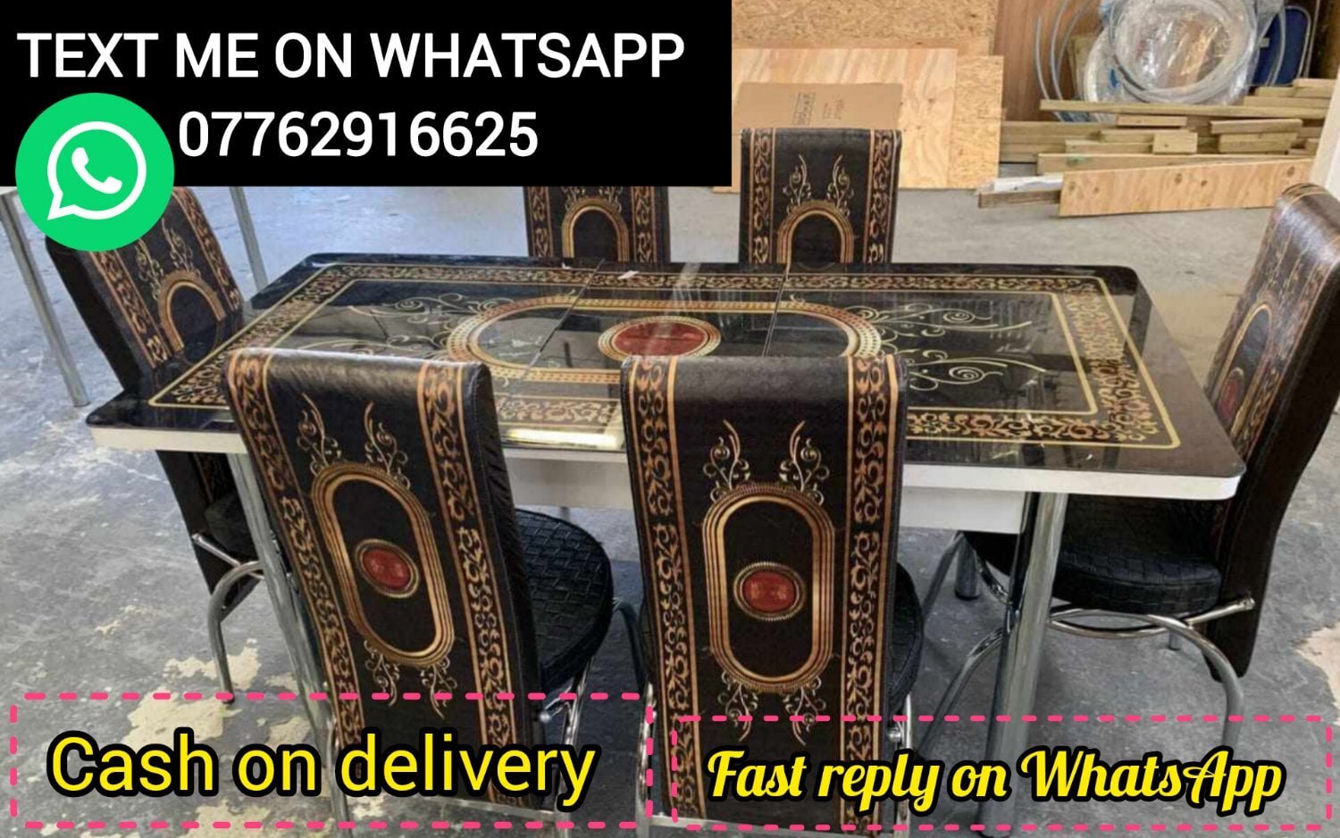 London Dining Table with 4 chairs and 6 chairs