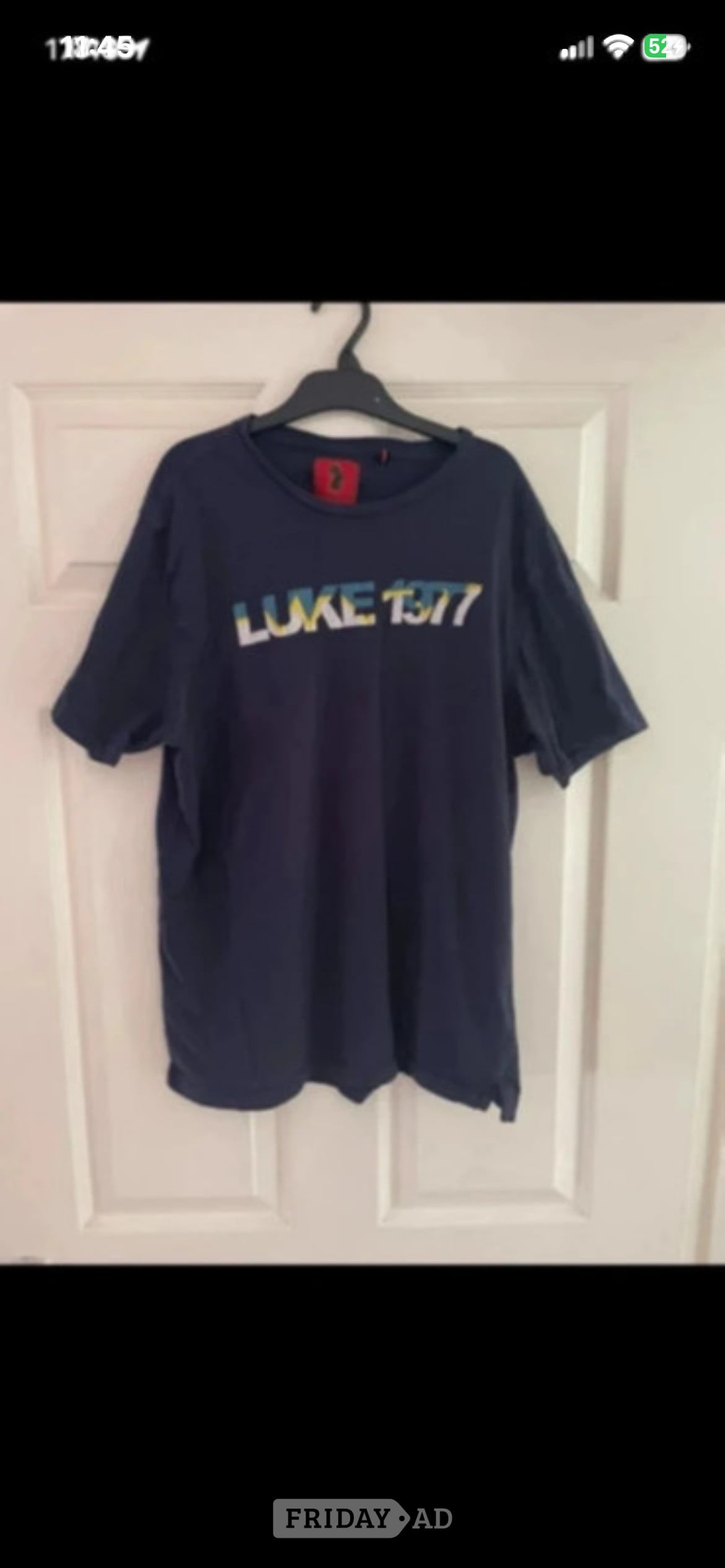 Luke 1977 navy short sleeve T-shirt in size XL in Stourport-On-Severn