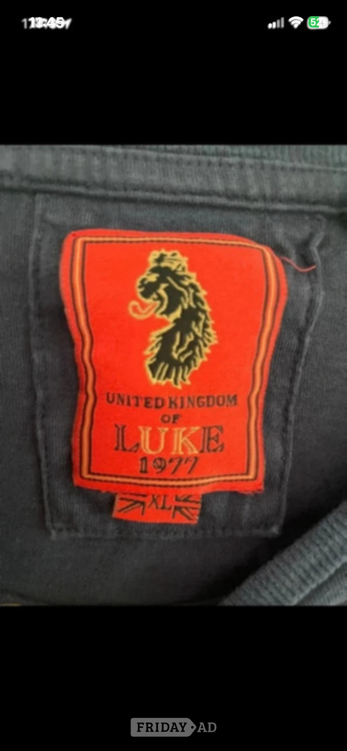 Stourport-On-Severn Luke 1977 navy short sleeve T-shirt in size XL
