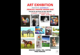 Art exhibition and sale Princess Theatre Burnham on Sea August 