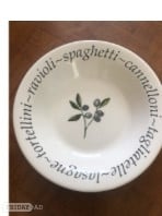 4 X pasta bowls - 10” diameter .      Calls only
