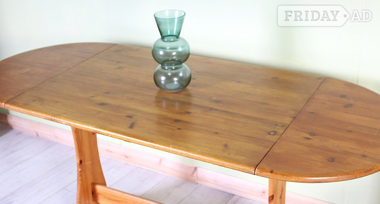 Hailsham Delivery Options - Old Pine Drop Leaf Table Sturdy