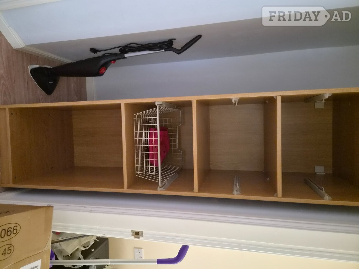 Ikea wardrobes with hanging rails draw spce and a glass top 