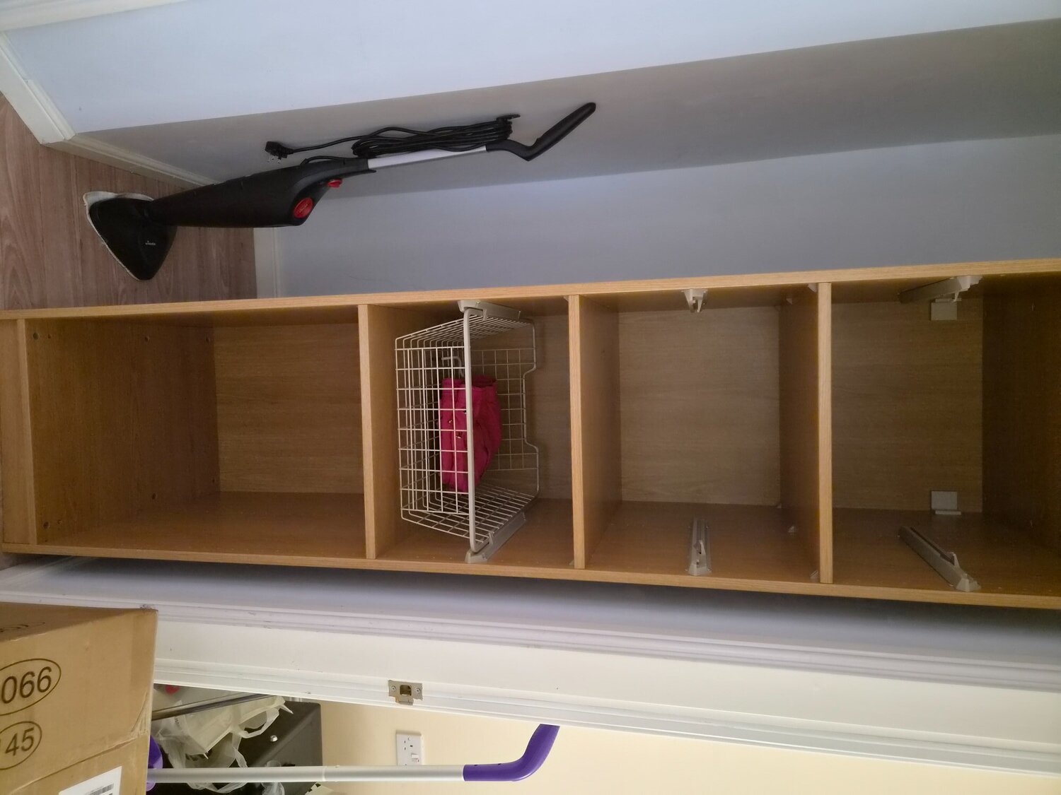 Ikea wardrobes with hanging rails draw spce and a glass top 