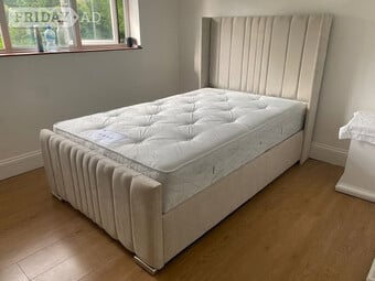 Double bed with optional mattress 