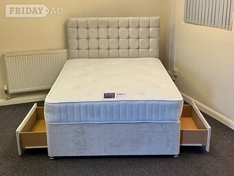 SINGLE - STRESS FREE MATTRESS 2 drawers & 24 inch headboard