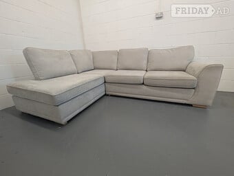 Cream 4 Seater High Back corner sofa ¬ Free home drop 