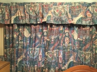 Dorma Curtains with pelmet and tie backs