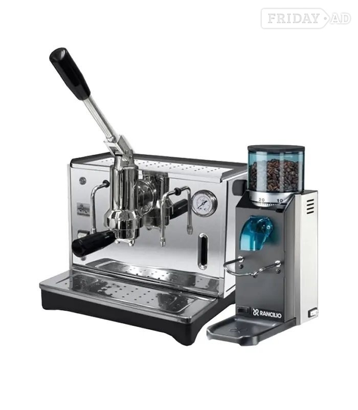 Ponte Vecchio Lusso 1Gr Chrome & Rancilio Rocky SD