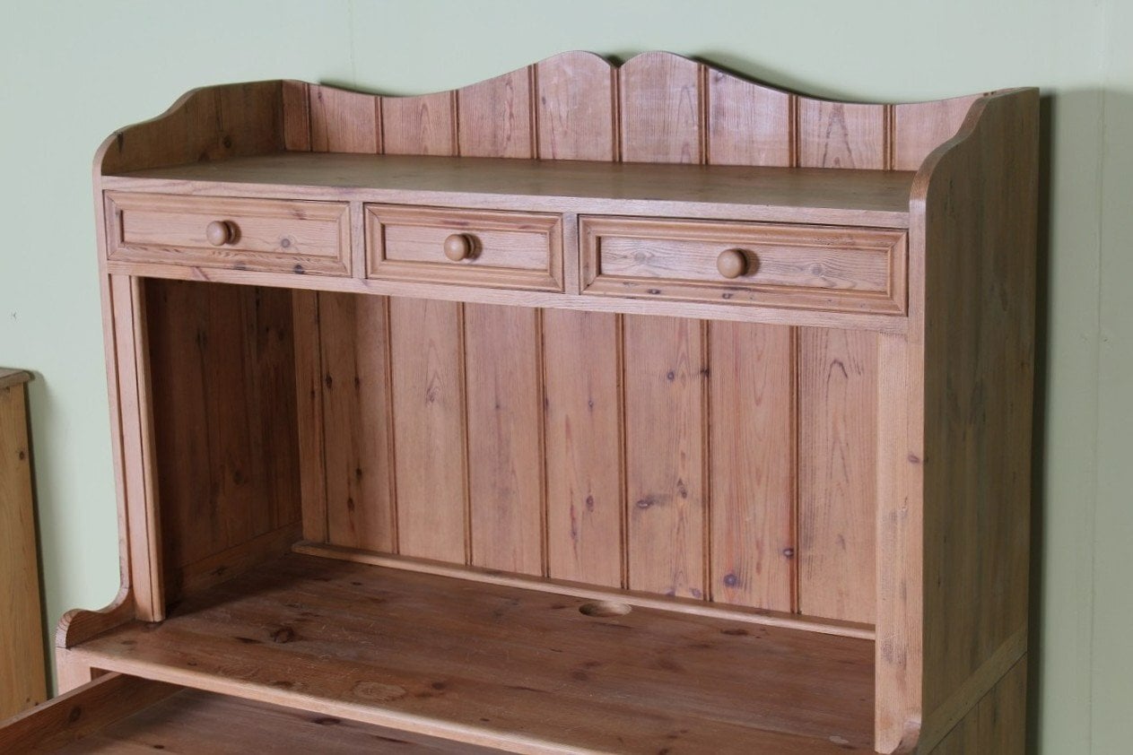 UK Delivery - Solid Pine Desk 3 Drawers 100% Solid Pine