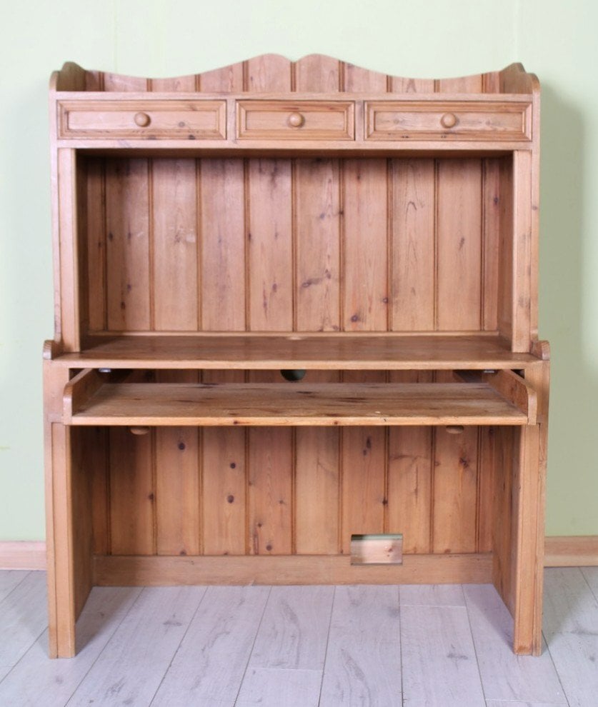 UK Delivery - Solid Pine Desk 3 Drawers 100% Solid Pine - Furniture