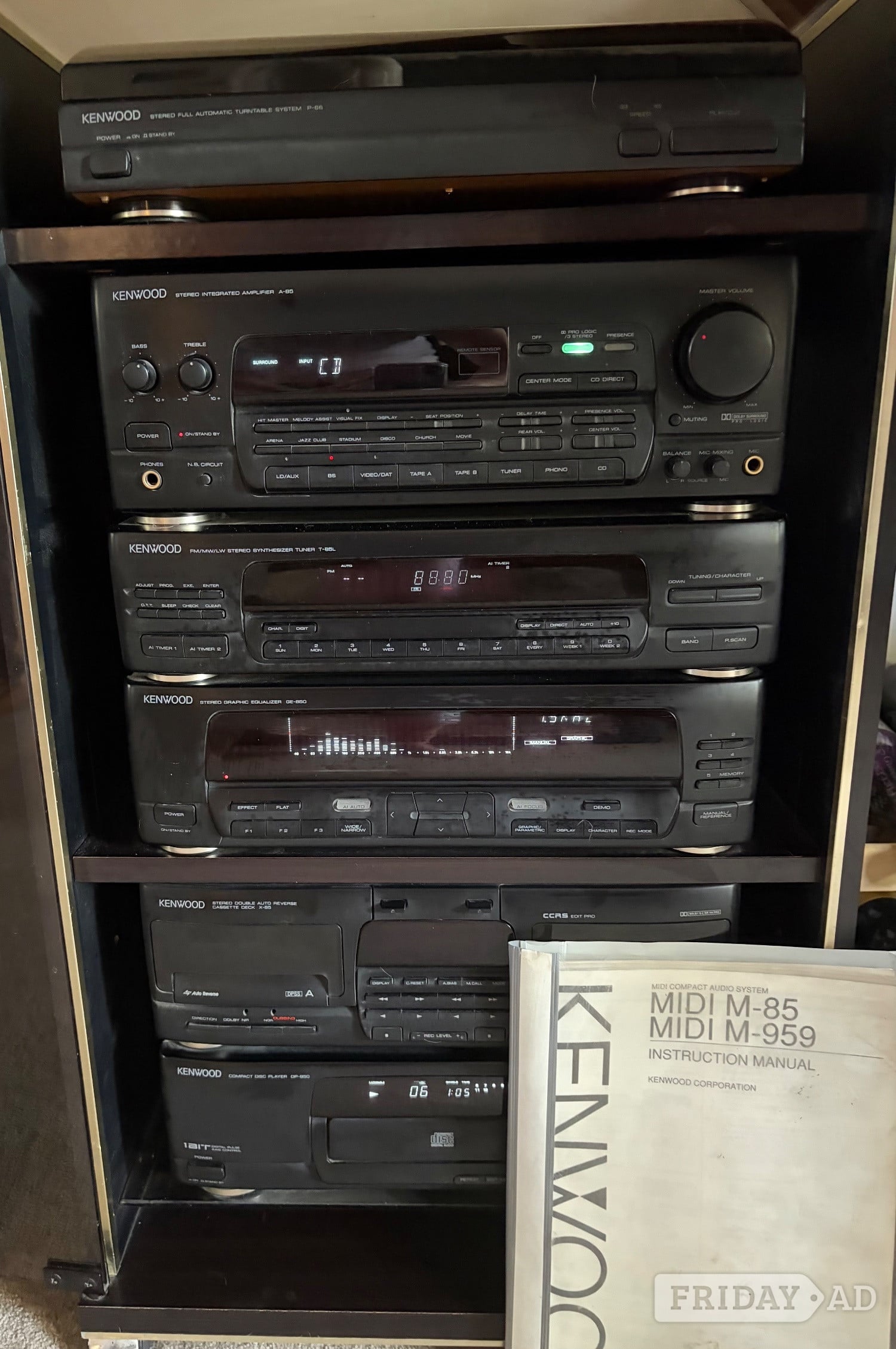 St. Albans Kenwood M-85 Midi Compact Audio System