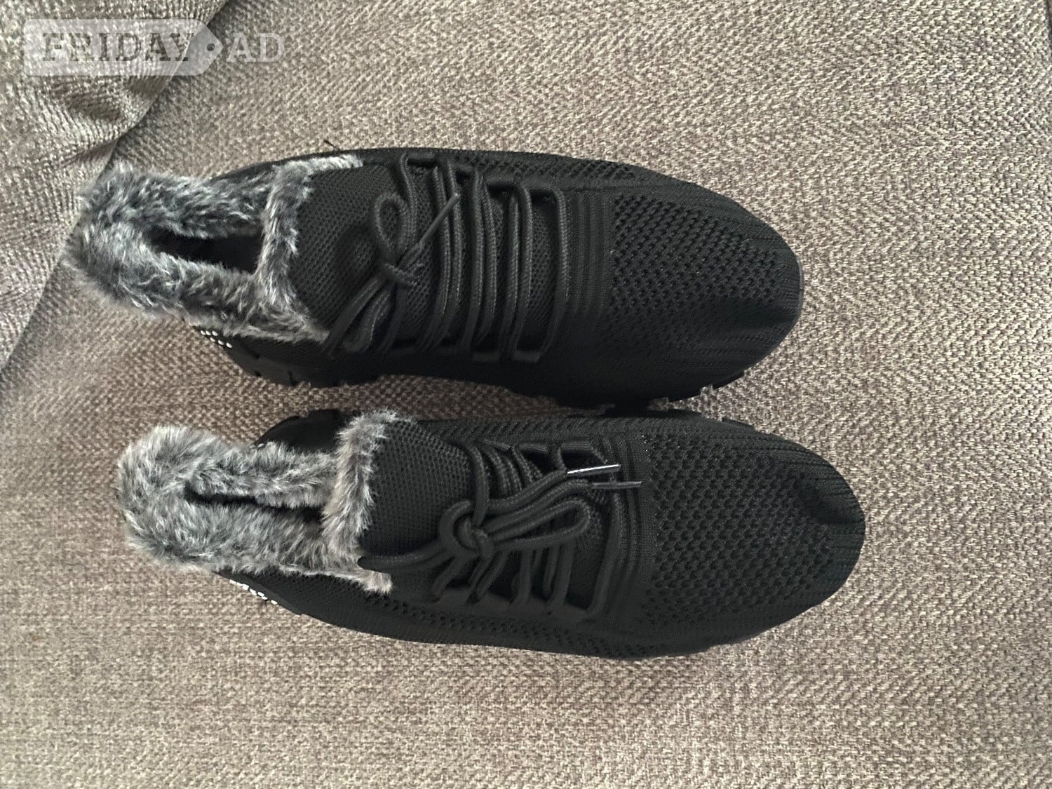 Fur lined trainers 