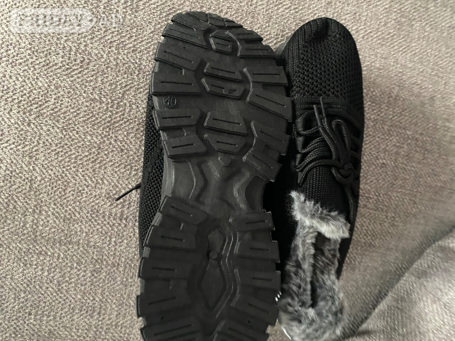 Polegate Fur lined trainers 