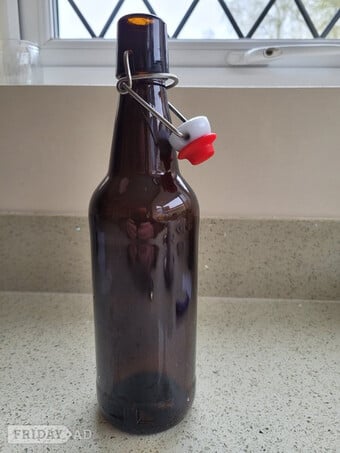 500ml flip top amber beer bottles