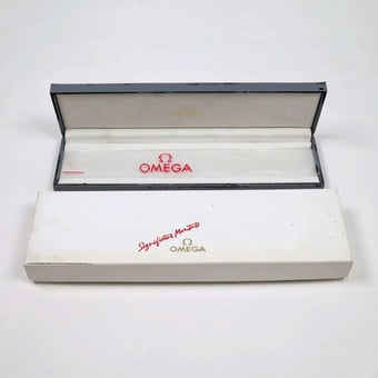 Omega late 1970s-mid 1980s vintage watch box only.